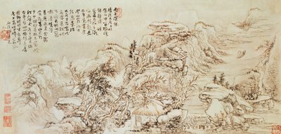 Mountain view, possibly 17th century by Ming Dynasty Chinese School